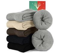 CheChury Femme Chaussettes en Coton épaisses et Chaudes Thermiques mi-mollets Chaussettes pour Femme Matériaux Respirants et Doux pour Hiver Automne 35-43 Chaussette