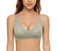 CheChury Soutien Gorge sans Armature Push Up Brassière Femme Sport Confortable Soutien-Gorge pour Quotidien Yoga - Vert - Taille L