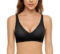 CheChury Soutien Gorge sans Armature Push Up Brassière Femme Sport Confortable Soutien-Gorge pour Quotidien Yoga - Noir - Taille M