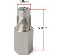 Check Engine Light O2 Oxygen Sensor Manifold Adapter Bung Catalytic Converter Fix Silver