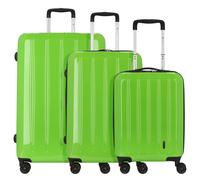 CHECK.IN Ensemble de bagages 'London' vert / noir, Taille One Size