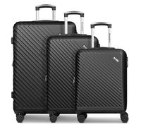 CHECK.IN Ensemble de bagages 'Paradise 2.0' noir, Taille One Size