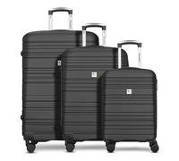 CHECK.IN Ensemble de bagages 'Paradise' noir, Taille One Size