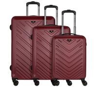 CHECK.IN Ensemble de bagages rouge, Taille One Size
