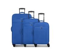 CHECK.IN - Lot de 3 valises pour homme et femme - Valise à roulettes - 47 x 29 x 75 cm - Matériau polyester - Poignée télescopique et double roulettes - Série Séville 2.0