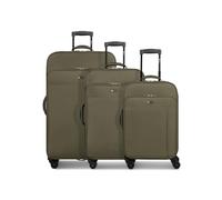 CHECK.IN - Lot de 3 valises pour homme et femme - Valise à roulettes - 47 x 29 x 75 cm - Matériau polyester - Poignée télescopique et double roulettes - Série Séville 2.0