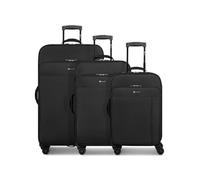 CHECK.IN - Lot de 3 valises pour homme et femme - Valise à roulettes - 47 x 29 x 75 cm - Matériau polyester - Poignée télescopique et double roulettes - Série Séville 2.0