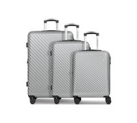 CHECK.IN Paradise 2.0 Parent, Gris pierre, Kofferset + (3-teilig), Bagage rigide