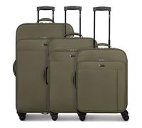 Check.In Sevilla 3.0 4 roulettes Set de valises 3 pièces olive