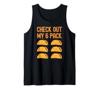 Check Out My Six Pack Funny Tacos Mexican Food Cinco De Mayo Débardeur