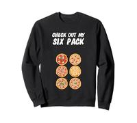Check Out My Six Pack I Funny Pizza Sweatshirt