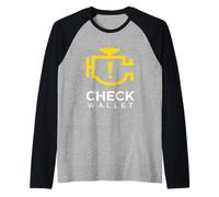Check Wallet Dad Car Engine Light Mechanic Humour Manche Raglan