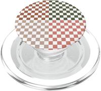 Checkerboard Classic Checkered Checker Earth Beige Colors PopSockets PopGrip pour MagSafe