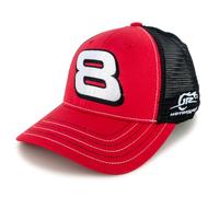 Checkered Flag Sports Dale Earnhardt Jr 2025 Bud Big Number 8 Bonnet en maille Rouge/noir, multicolore, taille unique