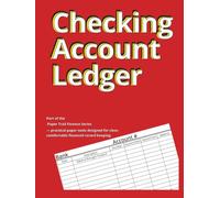 Checking Account Ledger: Fire Engine Red with Hardcover for Ease in Writing