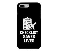 Checklist Sauve des Vies | Journée Internationale de la sécurité aérienne Coque pour iPhone 7 Plus/8 Plus