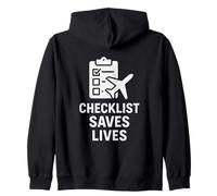 Checklist Sauve des Vies | Journée Internationale de la sécurité aérienne Sweat à Capuche