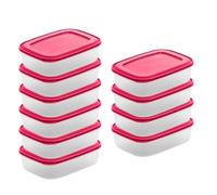 Checkmart Lot de 10 boîtes hermétiques à clipser avec couvercles - 1 l - Anti-fuite, passent au micro-ondes, au congélateur et au lave-vaisselle