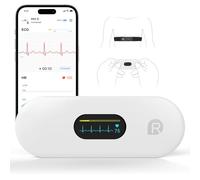 CheckMe DuoEK-S ECG Portable, avec Analyse des Rapports ECG, 30s - 5 min de Surveillance, Bluetooth Wireless Moniteur ECG Portable avec écran OLED 0,96 pouces, APP pour iOS & Android