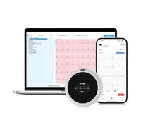 CheckMe LepodPro Moniteur ECG à 7 dérivations, enregistrement ECG en temps réel pendant 24 heures, rapport ECG AI détaillé, marqueurs d'événements, autonomie de la batterie de 72 heures, prise en