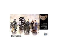 Masterbox Allemand Checkpoint Grenzkontrolle Maison Dogs Civile 1:3 5 Cottage