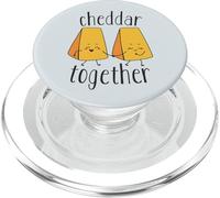 Cheddar Together - Cute Cheese Lover Pun PopSockets PopGrip pour MagSafe