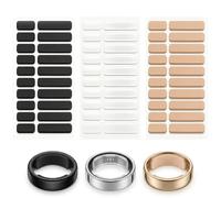Chedin Lot de 60 ajusteurs de taille de bague intelligents, compatibles avec Oura Ring Gen 4/3/Galaxy Ring/Ultra Human Ring Air, entretoises invisibles et tignters pour plus de confort pour les bagues