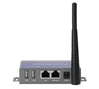 CHEECENT Serveur d'impression sans Fil pour imprimante USB (Pas Plug & Play), Serveur d'impression USB à 2 Ports, convertit l'imprimante Filaire en réseau Ethernet WiFi sans Fil - Conforme à Windows