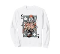 Cheech & Chong Playing Card King Character Distressed Sweatshirt