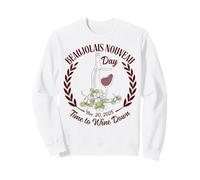 Cheeky Beaujolais Nouveau Day 2025 Time to Wine Down Sweatshirt