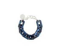Cheeky Chain Munich Bracelet 'Kelly' bleu / marine / argent, Taille One Size