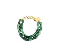 Cheeky Chain Munich Bracelet 'Kelly' or / vert foncé, Taille One Size