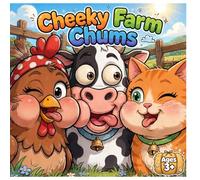 Cheeky Farm Chums: A Cute Coloring Book for Kids and Adults with 40 Bold and Easy Mischievous Farm Animals Pages