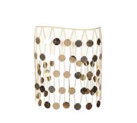 CHEEKY FOLIE Jupe Chaine de Corps Jupette Boho Metal Bijou Danse Orientale, Couleur Argent