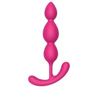 Cheeky Love - plug anal à perles - silicone rose