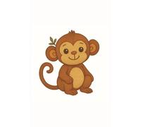 Cheeky Monkey: Daily planner featuring a lovable embroidered monkey, perfect for playful planning and jungle vibes.