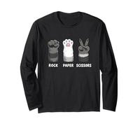 Cheeky Raccoon Paws Rock Paper Ciseaux Manche Longue