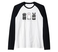 Cheeky Raccoon Paws Rock Paper Ciseaux Manche Raglan