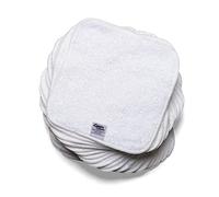 Cheeky Wipes - Lot de 25 blanc lingettes pour bébé en coton é - 15 x 15 cm