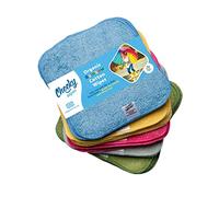 Cheeky Wipes - Lot de 25 lingettes en coton épais bio de qualité supérieure - 15 x 15 cm - Lingettes en éponge réutilisables, extra douces et parfaites pour nettoyer les mains et le visage de bébé