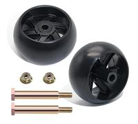 CheeMuii Lot de 2 roues de jauge de pont compatibles avec la plupart des decks de 106,7 cm, 117,7 cm, 127 cm, 127 cm, 137,2 cm et 137,2 cm de remplacement pour Husqvarna 532174873 589527301 pour Cub