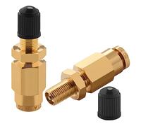 Cheemuii Valve Schrader de gonflage de 6,35 mm avec poussoir pour connexion pour tuyau d'air de 0,6 cm OD et suspension à ressort pneumatique pour semi-camion, remorque, tracteur