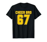 Cheer Bro Cheerleader Brother Yellow 67 Meme T-Shirt