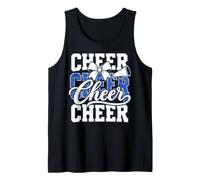 Cheer Cheerleading for Cheerleader Squad Girl BFF Blue Cute Débardeur