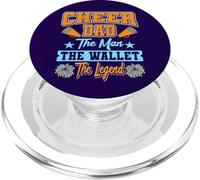 Cheer Dad Man Portefeuille avec Citation de légende Humoristique Cheerleader Dad PopSockets PopGrip pour MagSafe