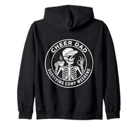 Cheer Dad Surviving Comp Weekend Skeleton Coffee Fathers Day Sweat à Capuche