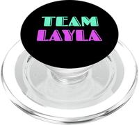 Cheer for Layla Show Support Be on Team Layla 90s Style PopSockets PopGrip pour MagSafe