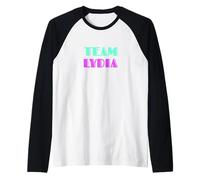 Cheer for Lydia Show Support Be on Team Lydia 90s Style Manche Raglan