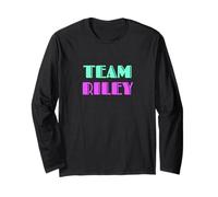 Cheer for Riley Show Support Be on Team Riley 90s Style Manche Longue