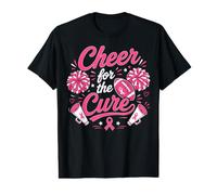 Cheer for The Cure Breast Cancer Awareness T-Shirt Graphique avec Valeur